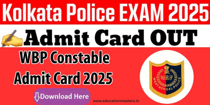 Kolkata Police Constable Admit Card